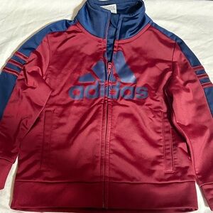 Adidas Burgundy and Navy Jacket boys 2T